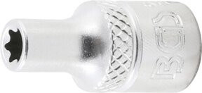 BGS Steckschlüssel-Einsatz E-Profil 6405, Antrieb Innenvierkant 6,3 mm (1/4 Zoll), Schlüsselweite E5, silber aus Edelstahl - Bild 1