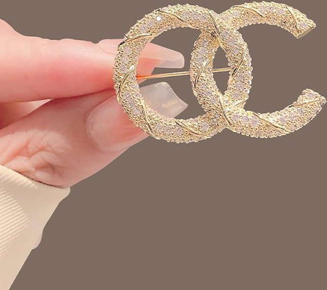 Ren Bag Brosche, Gold, Diamant, Strass, Zirkonia, Damen - Bild 1