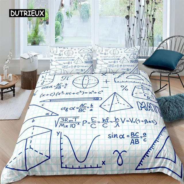 Bettwäsche Set Periodensystem der Elemente aus Mikrofaser von Binchi Outdoor Product in Weiß, B/H: 140 x 210 cm - Bild 1