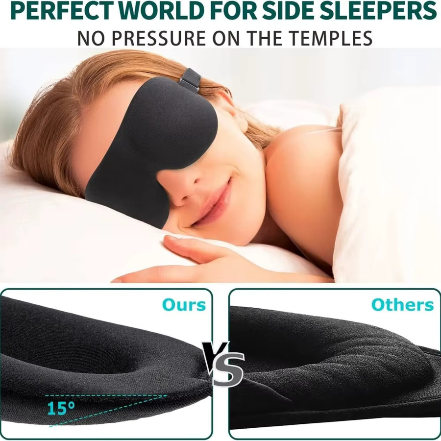 YUKUI 3D Schlafmaske Augenabdeckung, Unisex - Bild 5