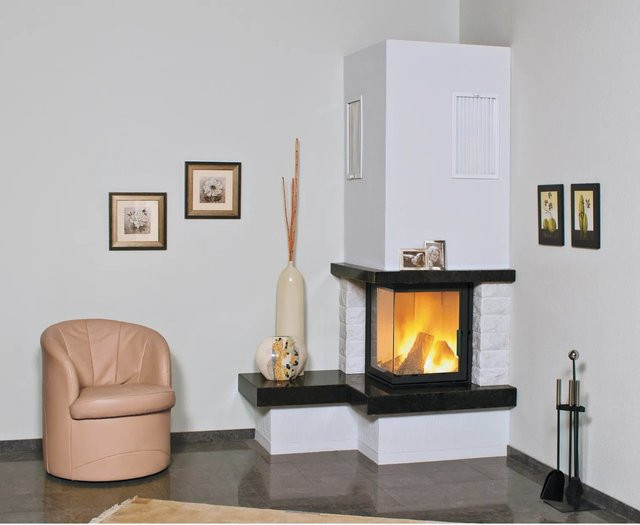 Hark Kaminofen Nebraska Granit Schwarz-Weiß 5 kW mit Automatik - Bild 1