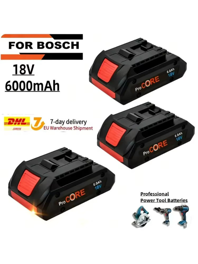 Bosch ProCORE 18V Li-Ionen-Akku 6,0Ah Schwarz Ersatz für BAT609 BAT618 mit BMS - Bild 7