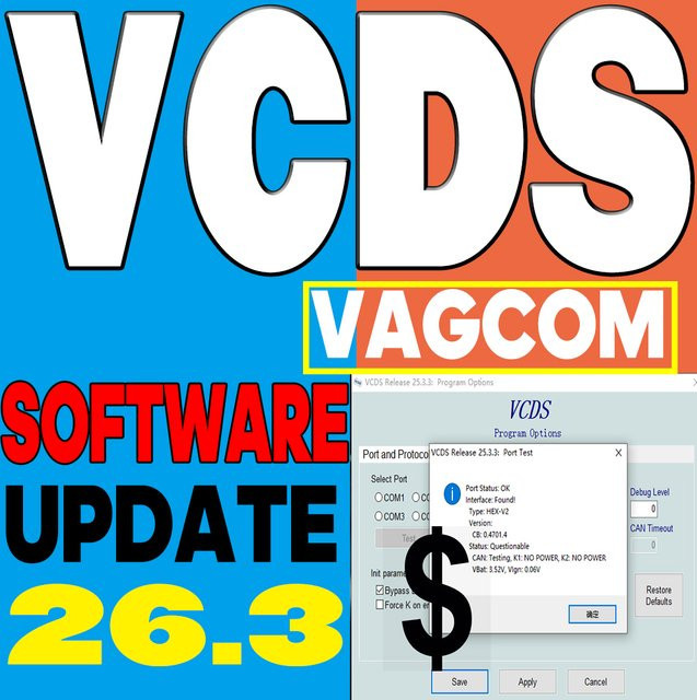 VCDS Software-Update für VAG-COM OBD2 Scanner HEX V2 USB-Schnittstelle für VW Audi Skoda Seat mit Atmega162 und unbegrenzten VINs in Mehrsprachigkeit - Bild 1