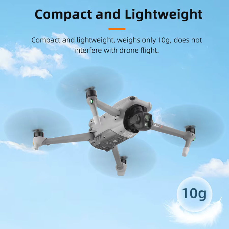 BRDRC Fahrwerk Schutz für DJI Air 3 und Air 3S in Grau als Anti-Verschleiß Fuß Abdeckung und Körper Unterstützung Zubehör - Bild 3