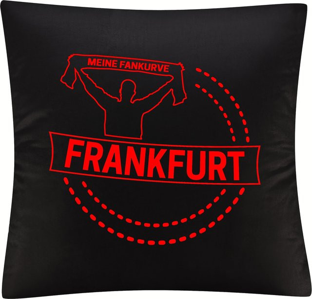 Kissenbezug multifanshop Frankfurt Meine Fankurve in Rot - Bild 1