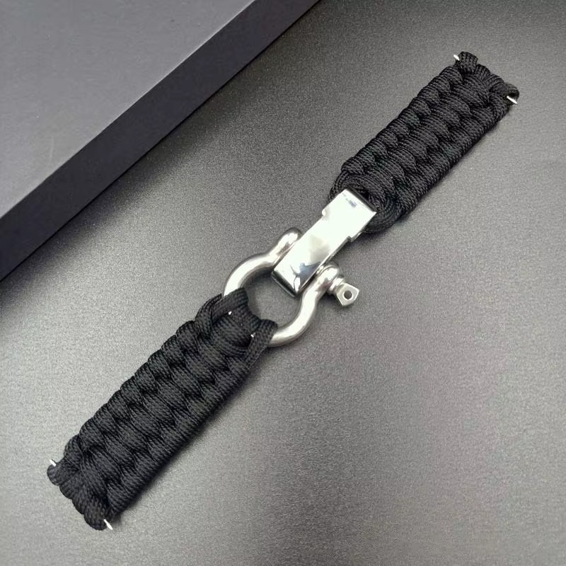 Zhangeer Uhrenarmband Nylon, Schwarz, Unisex - Bild 3