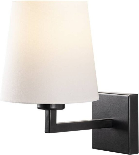 Opviq Wandleuchte in Schwarz und Weiss aus Metall mit E27 Fassung, B/H/T: 24 x 30 x 18 cm - Bild 1