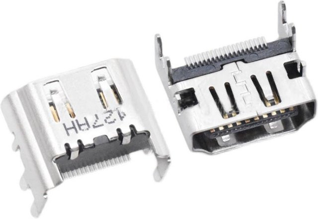 JCD HDMI-Ersatzbuchse für PS4 Fat 1000 1100 1200 in Silber - Bild 1