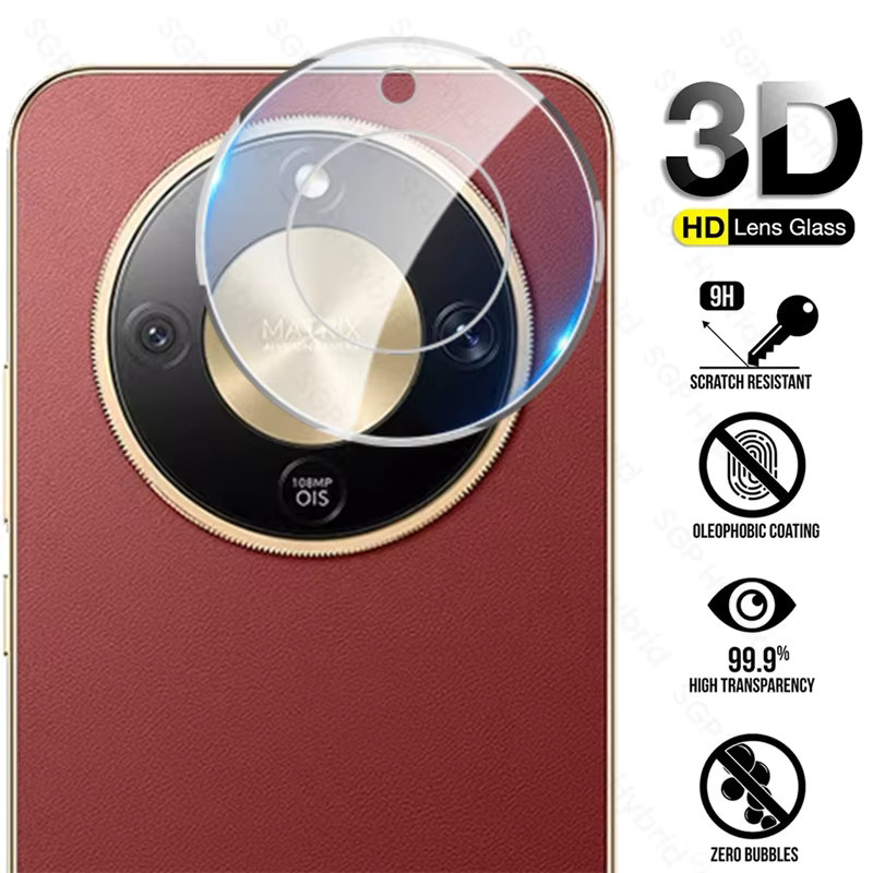 Gebogener 9H Kameraschutz für Honor X9d 5G und Honor Magic8 Lite, Transparentes 3D Objektivglas - Bild 6