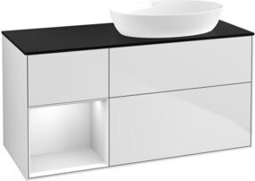 V&B Waschtischunterschrank Finion in Weiß lackiert, Breite: 120 cm, Tiefe: 50,1 cm, Höhe: 50,1 cm - Bild 1