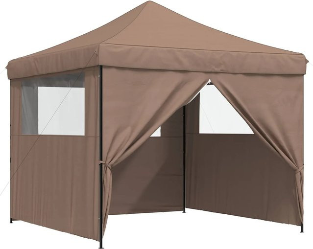 vidaXL Party-Zelt aus Oxford-Stoff in Braun B/T/H: 292 x 292 x 315 cm - Bild 1