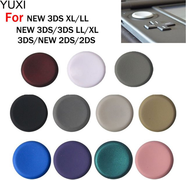 YUXI Analog Controller Stick Kappe für New Nintendo 3DS, 3DS XL, LL und 2DS, Farbe: Grau - Bild 1