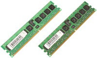 CoreParts DDR2 RAM Kit 2GB (2 x 1GB) DIMM 240-PIN 667 MHz PC2-5300 ECC Registered, Grün - Bild 1