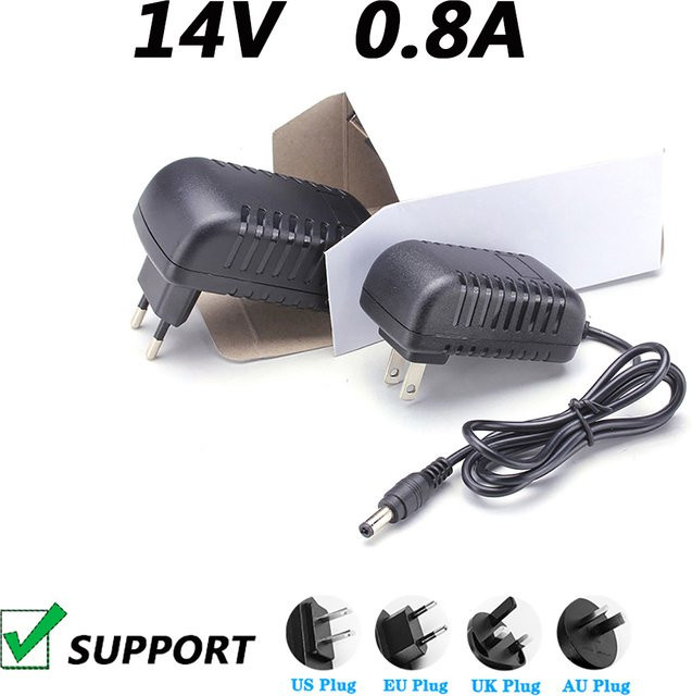 Lamakoki Universelles Netzteil 14V 0,8A DC 5,5x2,5mm Schwarz - Bild 1