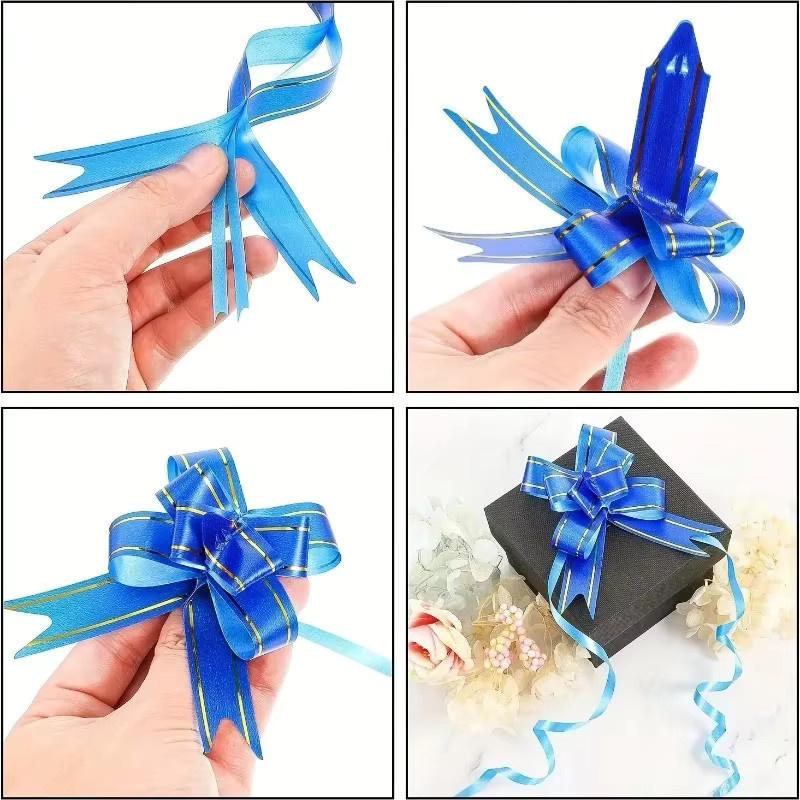 Bunte Geschenkverpackung Schleifen aus Kunststoff für Party, Geburtstag, Weihnachten und Halloween, Mehrfarbig - Bild 2