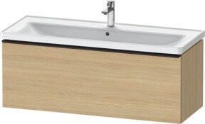 Duravit Waschtischunterschrank D-Neo in Weiß und Beige, B/T/H: 118,4 x 45,2 x 44,0 cm - Bild 1