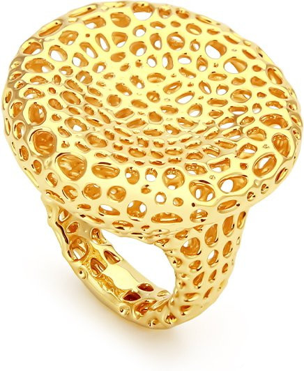 IVOG Ring, Messing, 18 Karat vergoldet, Damen - Bild 1