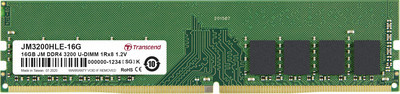 Transcend 16 GB DDR4 3200 MHz RAM U-DIMM 1Rx8 CL22 1.2V in Grün - Bild 1