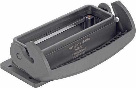 HARTING Anbaugehäuse aus Kunststoff in Grau (19 43 024 0340) - Bild 1