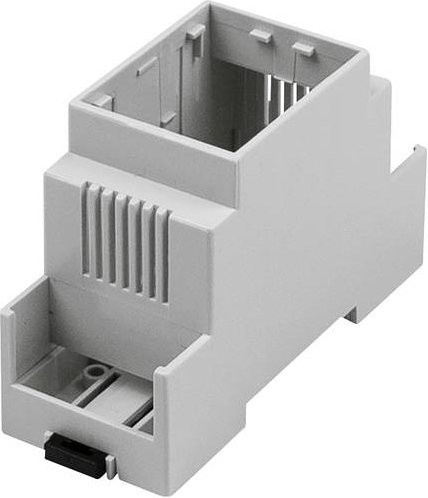 Camdenboss CNMB-2V-2-CON Hutschienen-Gehäuse, Grau, B/T/H: 36 x 90 x 58 mm - Bild 1