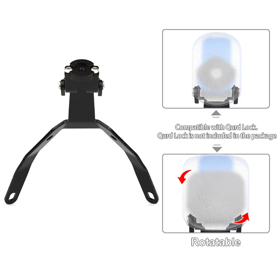Motorrad-GPS-Navigationshalterung für Kawasaki Vulcan S Vulcan 650 S 2015-2026 von Xracingmoto in Schwarz - Bild 3