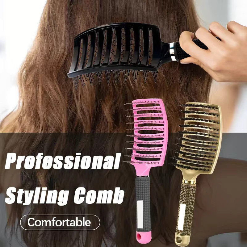 Anti-statische Haarbürste für lockiges Haar, Damen, Nylon - Bild 5
