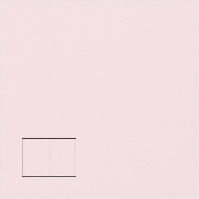 Rico Design Paper Poetry Klappkarten Essentials A6, 5 Stück, Rosa - Bild 1