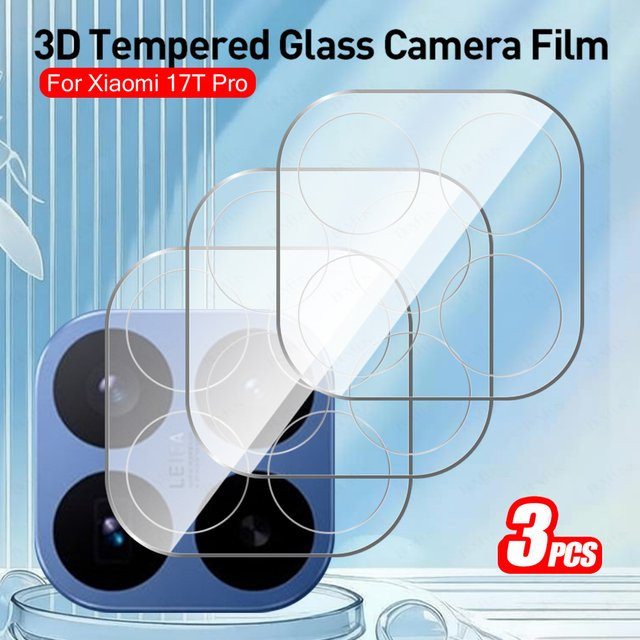 3er-Set Kameraschutzglas für Xiaomi 17T und Xiaomi 17T Pro, transparente Schutzfolie für das Kameraobjektiv - Bild 1