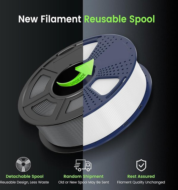 JAYO ASA 3D-Drucker-Filament Set, 6 Rollen à 1 kg, 1,75 mm, mehrfarbig, für FDM 3D-Drucker - Bild 1
