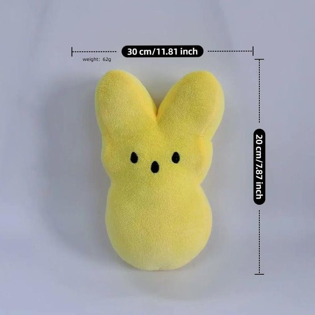 Yiran toy 1 Peeps Plüschhase Kaninchen, gelb, 20cm, ab 3 Jahren - Bild 1