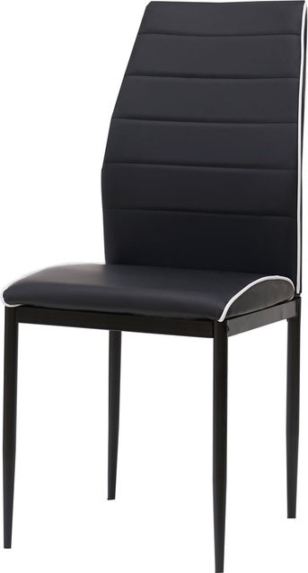 HTI-Living Stuhl Madison in Schwarz aus Kunstleder und Metall für dein Esszimmer - Bild 1