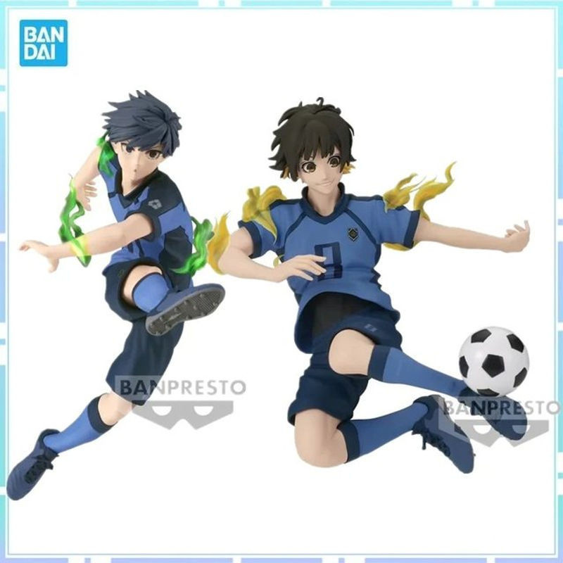 Bandai Banpresto Anime Blue Lock Actionfiguren Yoichi Isagi und Meguru Bachira Awakening Version aus Kunststoff, mehrfarbig - Bild 1