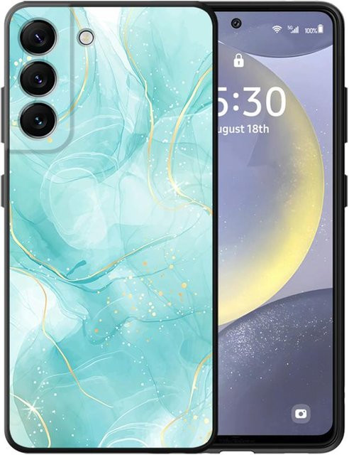 Samsung Handyhülle mit Marmor-Design in Turquoise für Galaxy A57 A26 A32 A24 A37 A22 A55 A23 A25 A73 A51 A53 A35 A52 A36 A72 A71 5G - Bild 1
