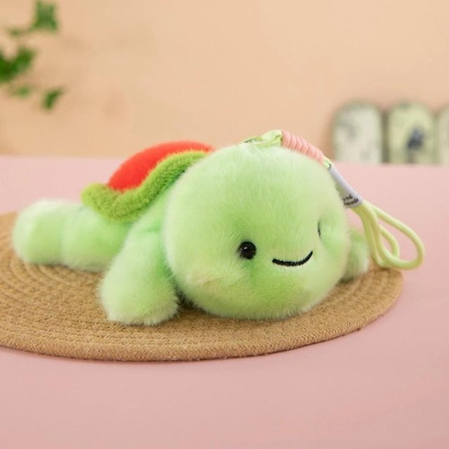 Yiran toy Schildkröten-Mini-Schlüsselanhänger, Plüschtiere, Grün, ab 3 Jahren - Bild 1