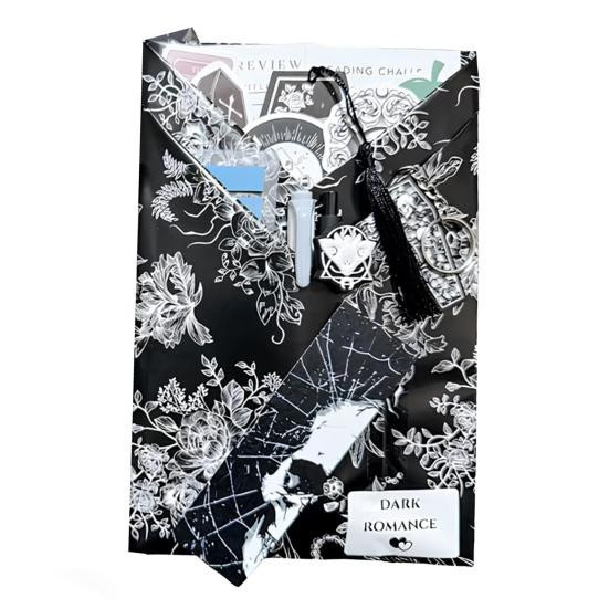Aunel Geschenkverpackungszubehör Gothic Blind Date mit einem Buch Set in Schwarz aus Papier für Halloween und Dark Romance - Bild 2