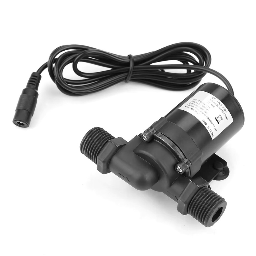 Aramox Mini bürstenlose Tauchpumpe für Solarwarmwasserbereiter, 12V, 0-80 ℃, Schwarz - Bild 4