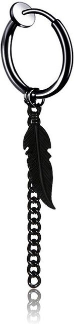 YULIN Ohrstecker Edelstahl, Schwarz, Unisex - Bild 1