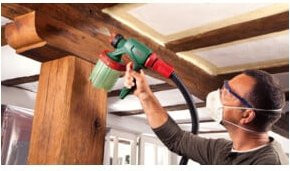 Bosch Feinsprühpistole für PFS 3000 und PFS 5000, System-Zubehör für Wandfarbe, Lack und Lasur in Grün - Bild 2