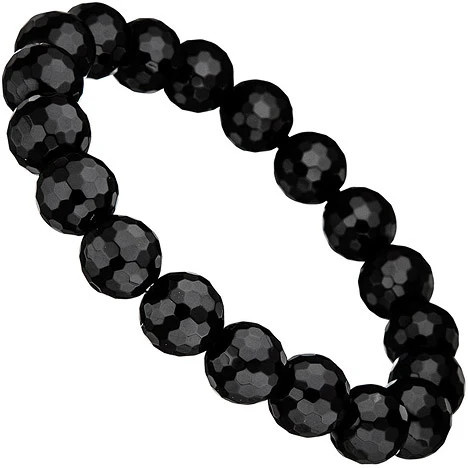 Colfem Armband Onyx schwarz, facettiert, Unisex - Bild 1