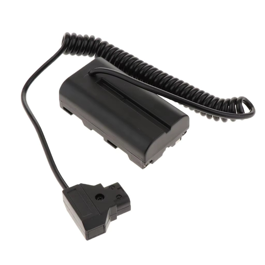 MagiDeal D-Tap-Anschluss zu NP-F550 DC-Koppler-Netzteiladapter mit Spiralkabel in Schwarz, Länge: 30 cm, kompatibel mit NP-F550 und NP-F970 Netzteilen - Bild 2