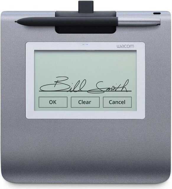 Wacom Signature Pad STU-430 Grafiktablett mit LCD-Anzeige in Grau und Schwarz via USB-C - Bild 2