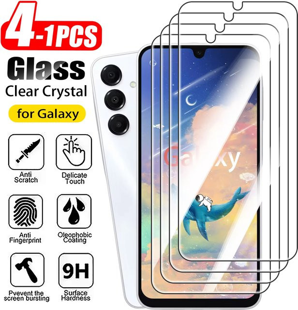 Samsung Displayschutzfolie aus gehärtetem Glas, 9H Härtegrad, transparent, für Galaxy S26 Ultra, S25 Plus, S24, S23, S22 Serie - Bild 1