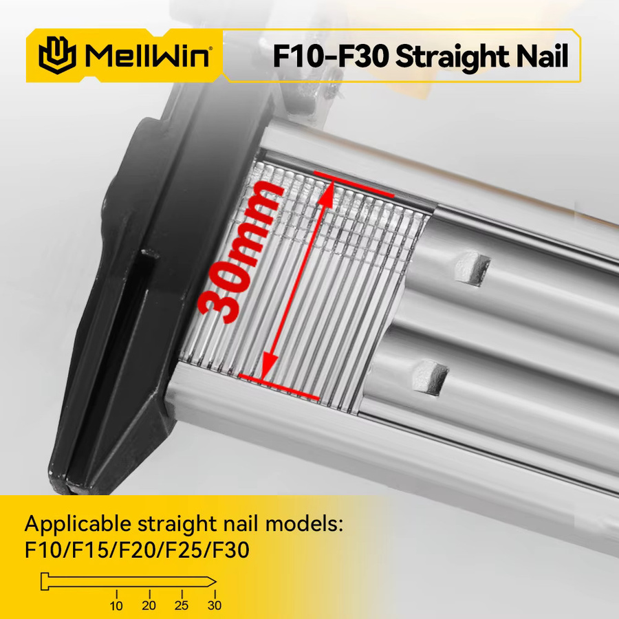 MELLWIN Drahtlose elektrische Nagelpistole F30 mit 2 Modi für Makita 18V Akku zur Holzbearbeitung und zum Framing - Bild 4