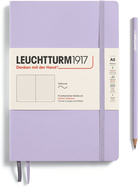 LEUCHTTURM1917 Notizbuch Medium Softcover A5 Dotted in Lilac - Bild 1