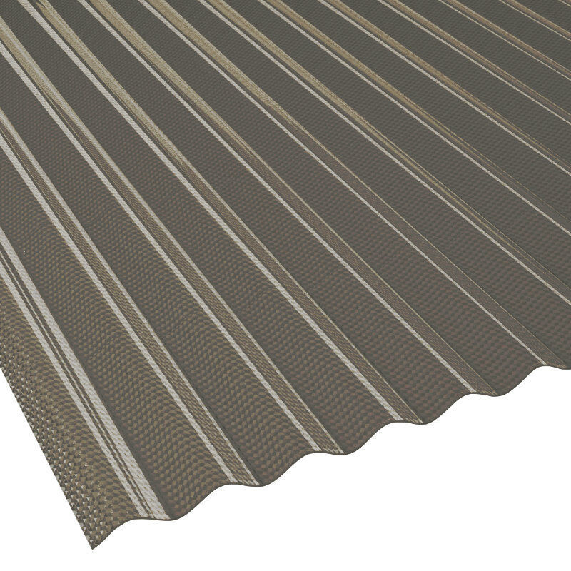 2nd LIFE LINE Wellplatte aus Polycarbonat mit Wabenstruktur, Farbe: Bronze, Breite: 104,5 cm, Stärke: 0,28 cm - Bild 1