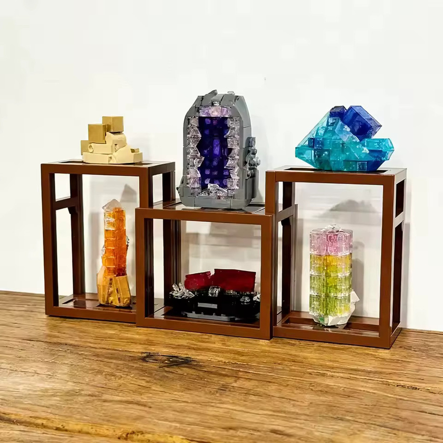 LEGO MOC Kristall-Edelstein-Bausteine, Mineralien-Sammlung, 880-teiliges Set - Bild 1