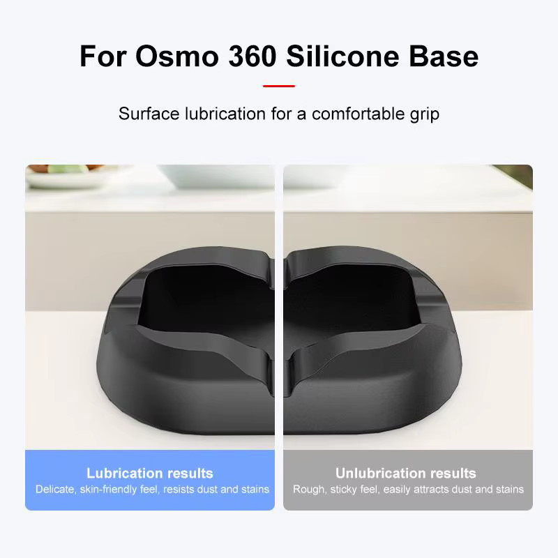 PULUZ Desktop-Silikon-Basisständer für DJI Osmo 360 in Schwarz - Bild 6