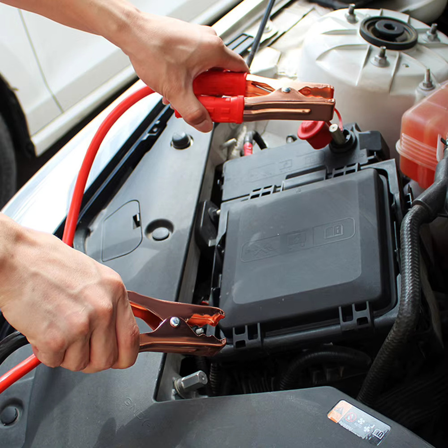 Everso Auto Starthilfe Kabel Set mit 500A Batterie Booster und Überbrückungskabel in Rot - Bild 3