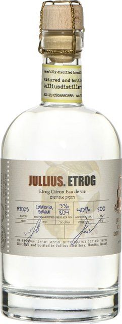 Jullius Etrog Eau de Vie Zitrone, Israel, 40% Vol., 0,5 l - Bild 1