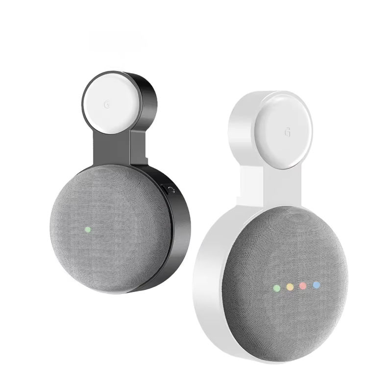 Wandhalterung für Google Home Mini (1. Generation) und Nest Mini (2. Generation) in Weiß für US-Steckdosen - Bild 6